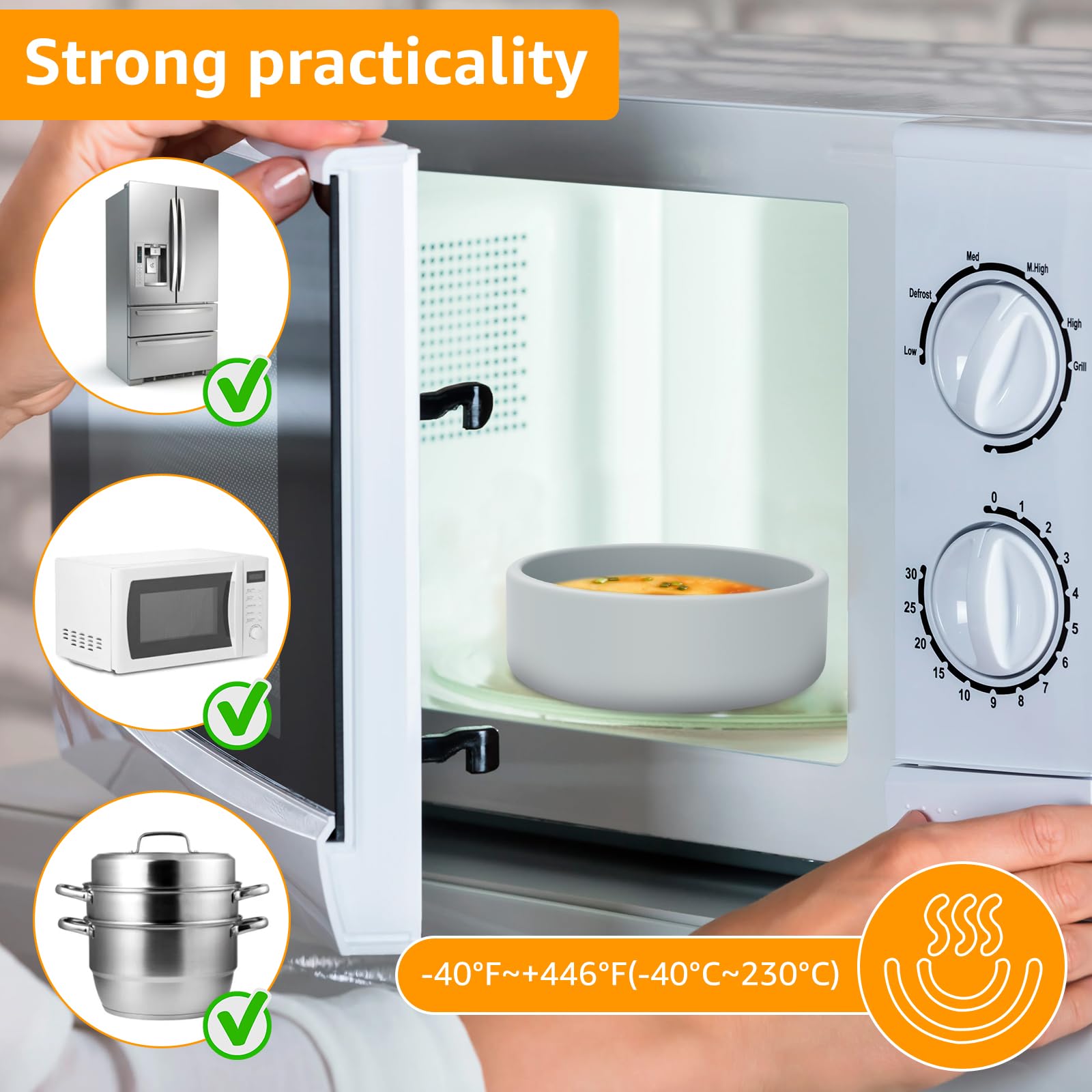 Moldes para huevos para freidora de aire, moldes de silicona antiadherentes, vasos escalfadores de huevos resistentes al calor, accesorios reutilizables para cocinar y hornear huevos y magdalenas, 4