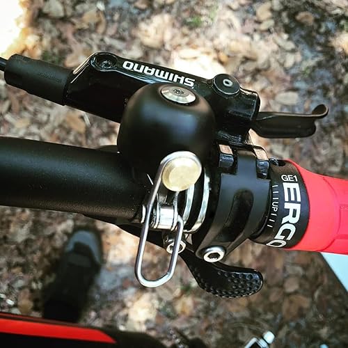 Miniatura 6 de ROCKBROS Campana de bicicleta clásica para bicicleta timbre de anillo con campanas de sonido fuerte para manillar de bicicleta de montaña de Negro