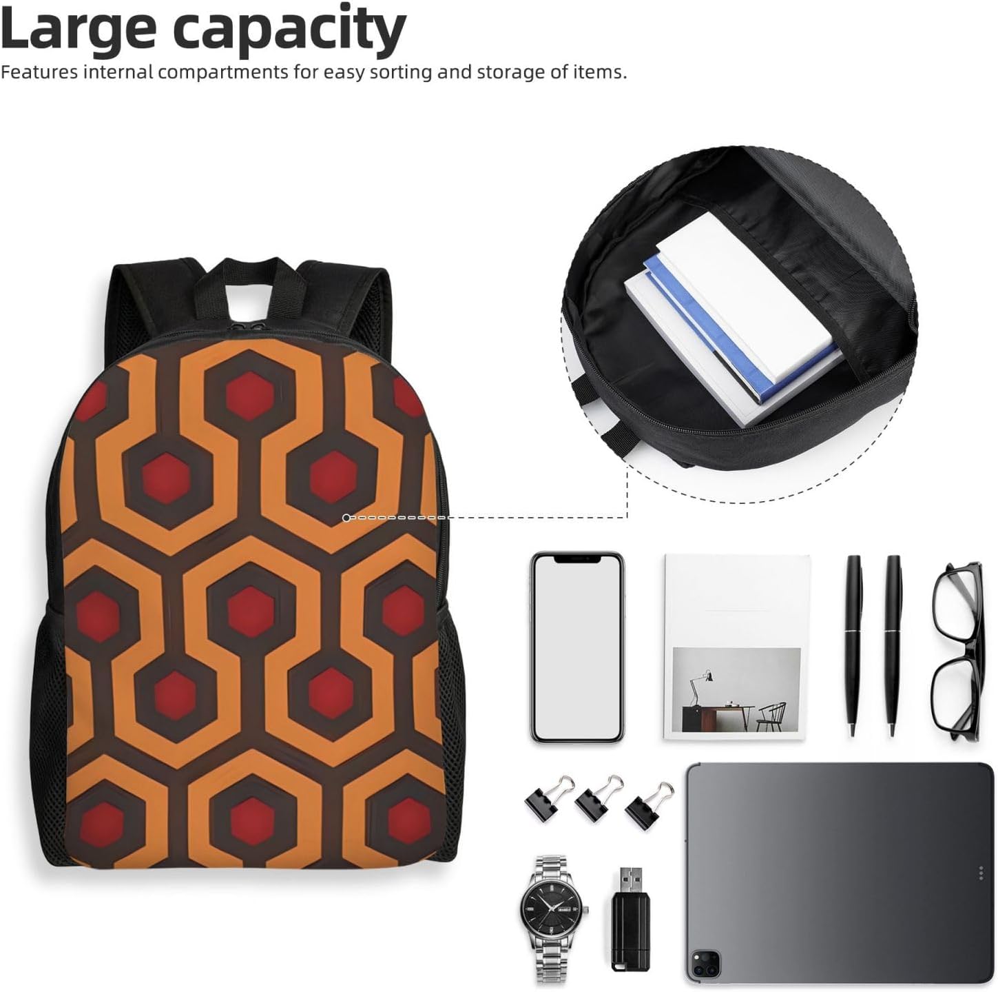 Shining Overlook Backpack Lightweight Laptop Bag Casual Daypack Travel Backpacks For Women Men