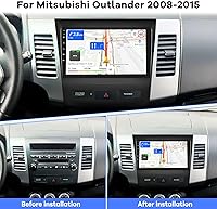 Vista 2 de [2G+64G] Radio de coche para Mitsubishi Outlander 2008-2015, pantalla táctil Android estéreo de 9 pulgadas, Carplay/Android Auto/Hi-Fi