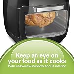 Hamilton Beach 11 Litre Digital Air Fryer Oven with Rotisserie & Rotating Basket 35070, Black