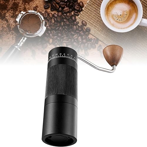 Miniatura 7 de Portable Hand Coffee Mill, 55-Grade Adjustable Grind for Espresso to French Press, 304 Stainless Steel Conical Burr, Compact for Travel Kitchen