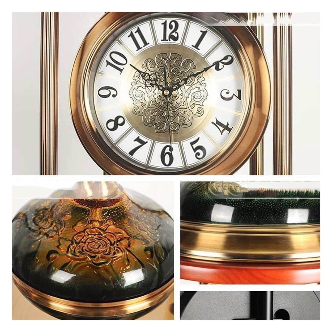 Reloj de Abuelo Péndulo de tribuna de Reloj de pie Retro de Piso