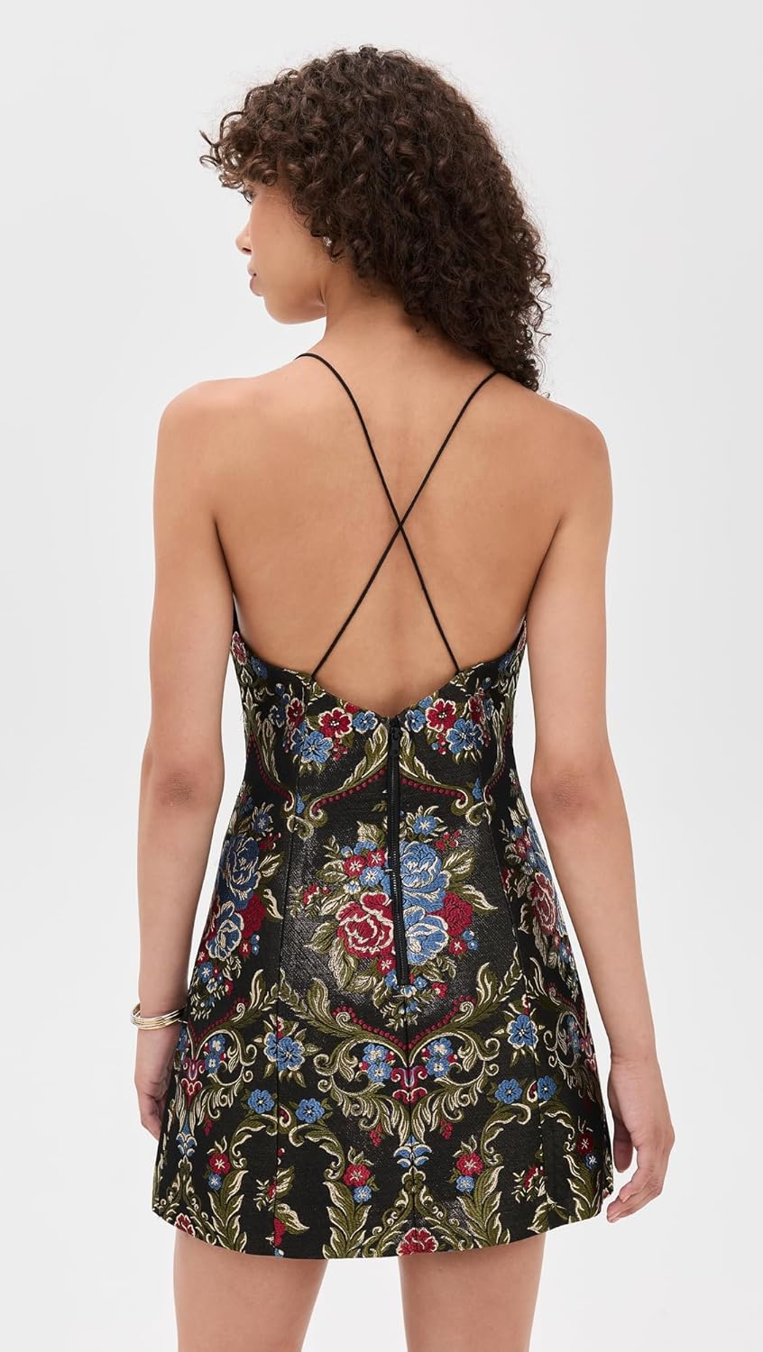 alice + olivia Women's Tayla Structured Lanturn Mini Dress - Image 3