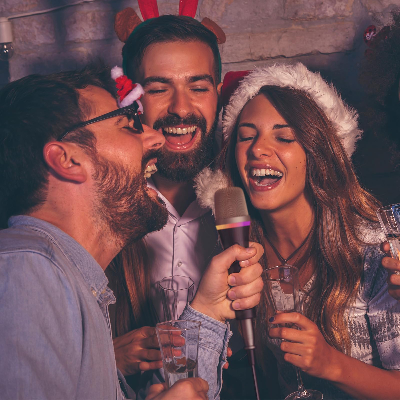 TONOR dynamiczny wokalny mikrofon do karaoke do śpiewania, profesjonalny ręczny przewodowy mikrofon XLR, różowy mikrofon z kablem 5 m, odpowiedni do śpiewu na żywo/sceny/głośników/studio/domu/imprezy