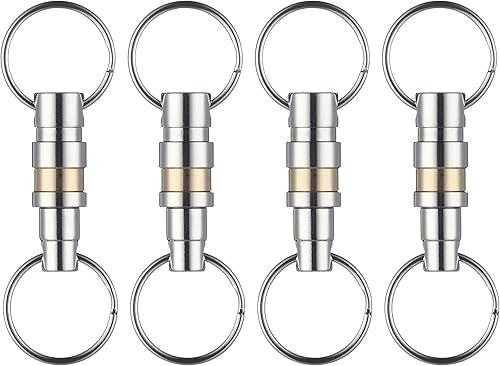 Llavero desmontable de liberación rápida, accesorio seguro para bolso, bolso y cinturón, fácil acceso a las llaves