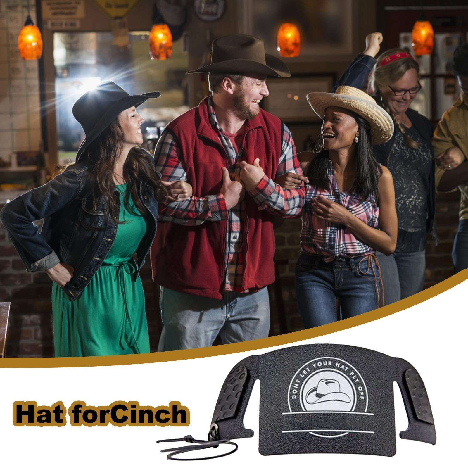 Cinturino per cappello da cowboy, portachiavi leggero regolabile | Clip regolabile per cappello da uomo unisex, equitazione, sport quotidiani, fermacapelli, supporto per il giorno