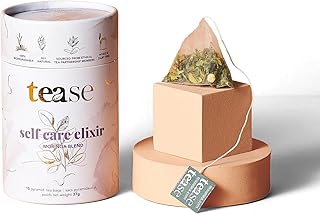 Tease Moringa Wellness Tea – Self Care Elixir Herbal Blend, Decaffeinated, with Moringa, Strawberry, Orange & Cinnamon for Relaxation and Daily Wellness