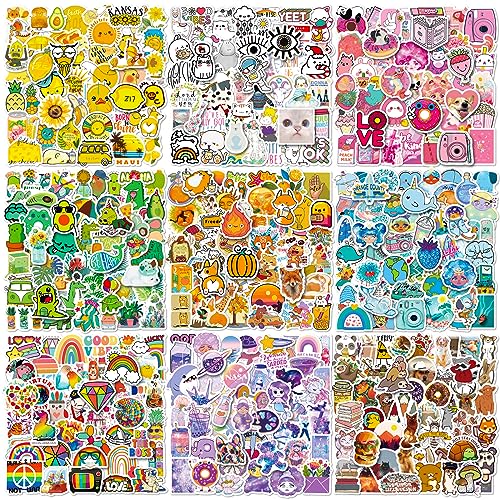 600 Pcs Cute Stickers For Kids, Water Bottle Stickers, Waterproof Vinyl Aesthetic Sticker For Laptop Scrapbook Skateboard Computer Mixed Colorful Sticker Packs For Teens Kids Girls Adults #TOP3