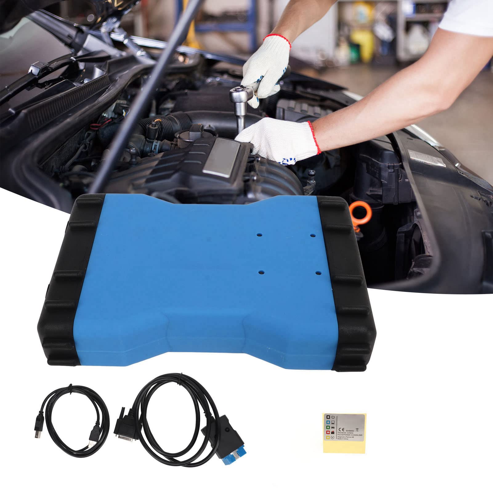 Keenso Lector de Código de Falla de Motor de Automóvil, DS150 V9 2020.23 Herramienta de Diagnóstico de Automóvil VCI 150E TCS Tablero Dual con Bluetooth Sensible Preciso para Vehículo