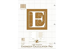 5x5 Printed Back Enclosed Grid Pad