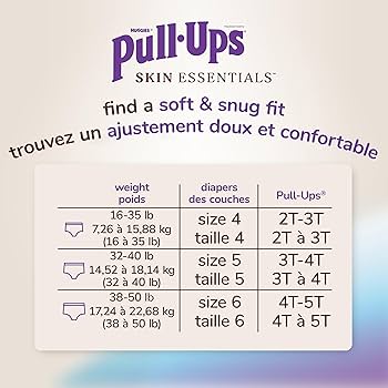 Pull-Ups Boys Skin Essentials Hypoallergenic Potty Training