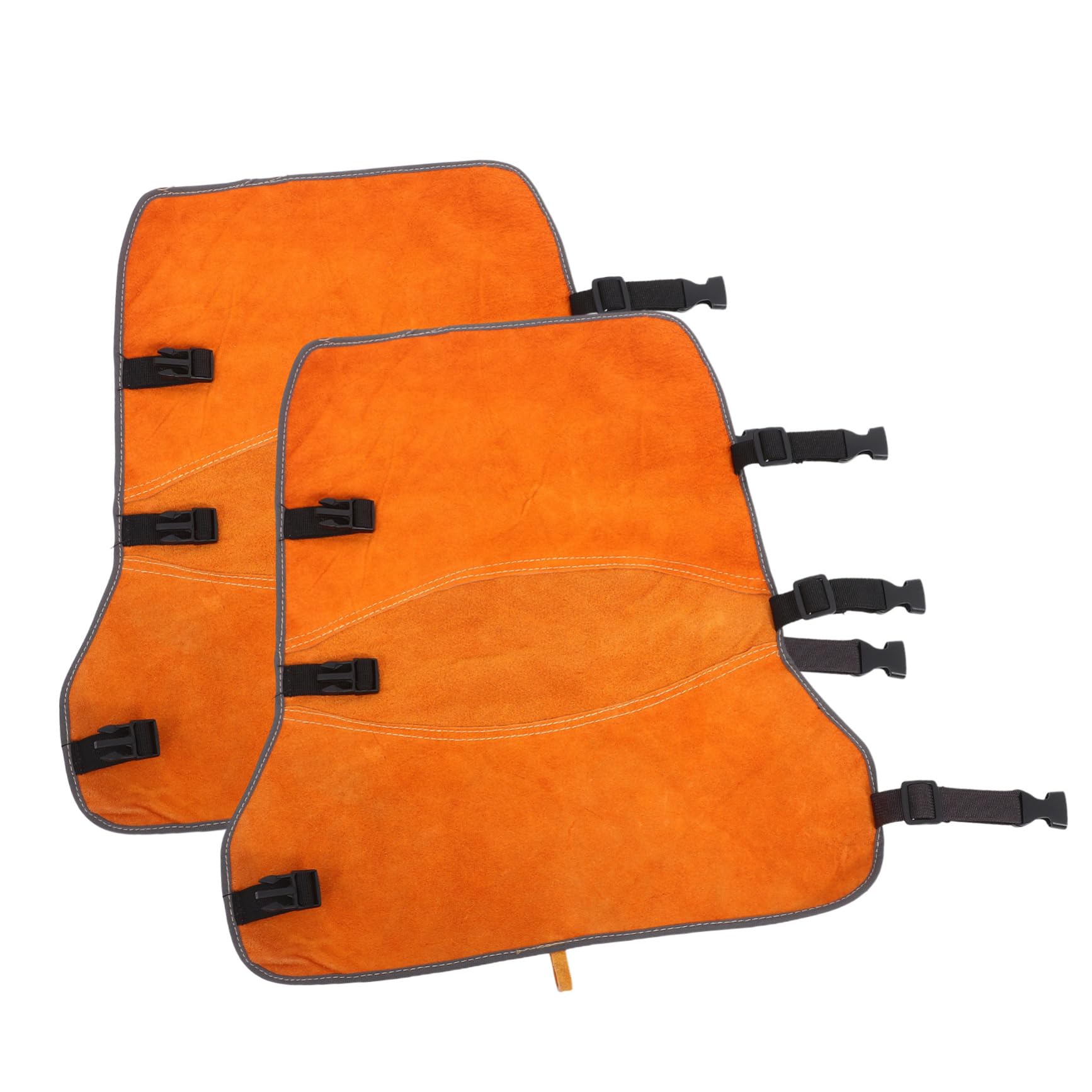 NULYLU 1 Pair Welding Knee Pads Household Work Kneepad Welding Leg Protector Welding Spat Welding Leg Cover Knee Brace Anti-scald Leg Covers Yellow Beef Split Skin