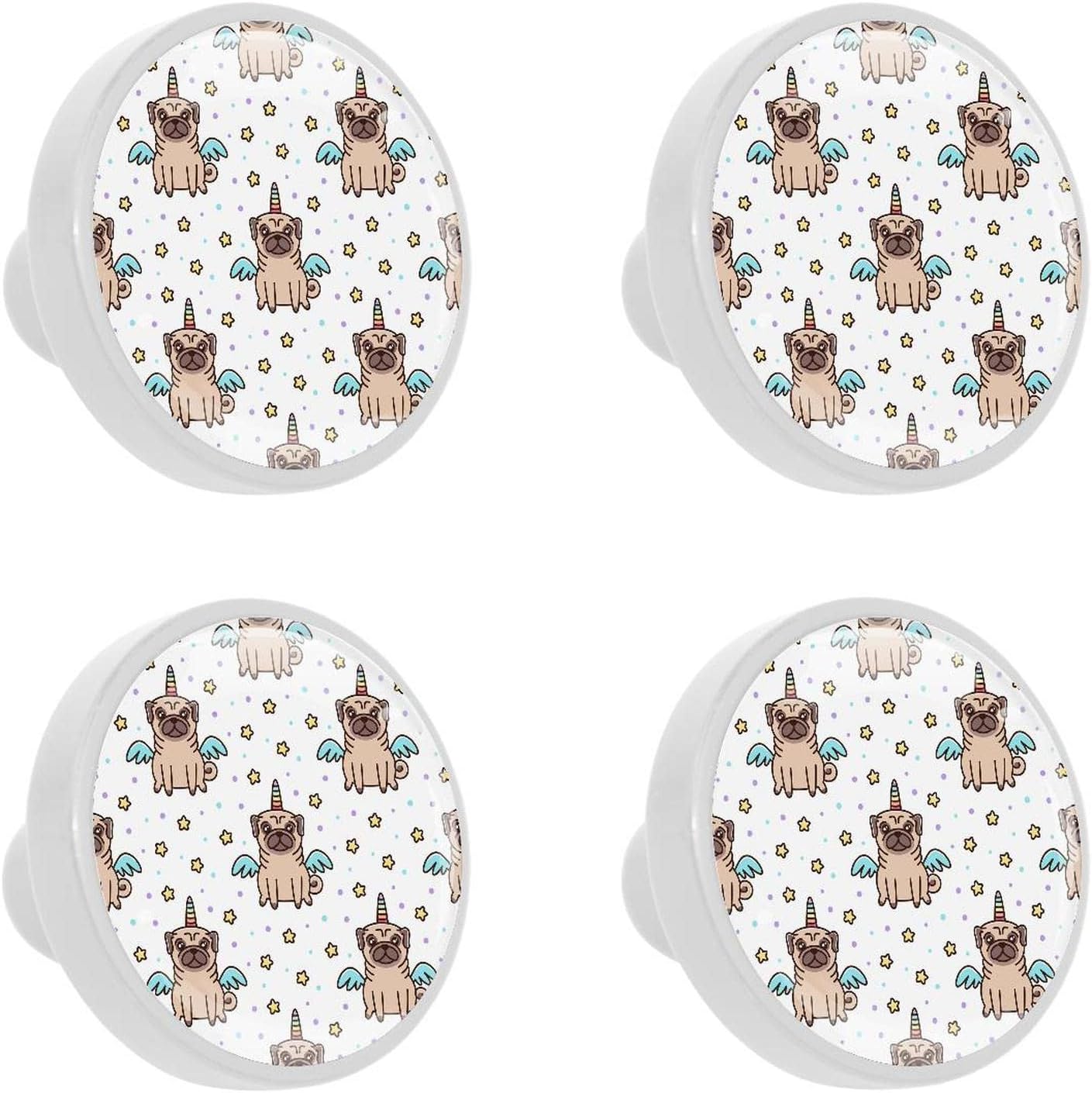 Furniture Knob Pug Dog Unicorn Furniture Handles Crystal Drawer Handle