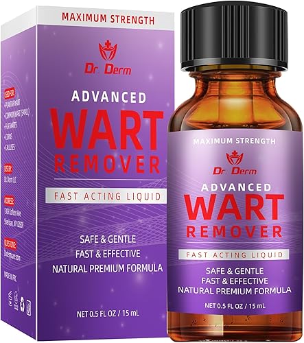 Fast Acting Gel Wart Remover Freeze Off - Fast-Acting Wart Freeze Off - Wart Removal for Plantar Wart, Genital Wart, H Warts, Common Wart, Flat de DR. DERM