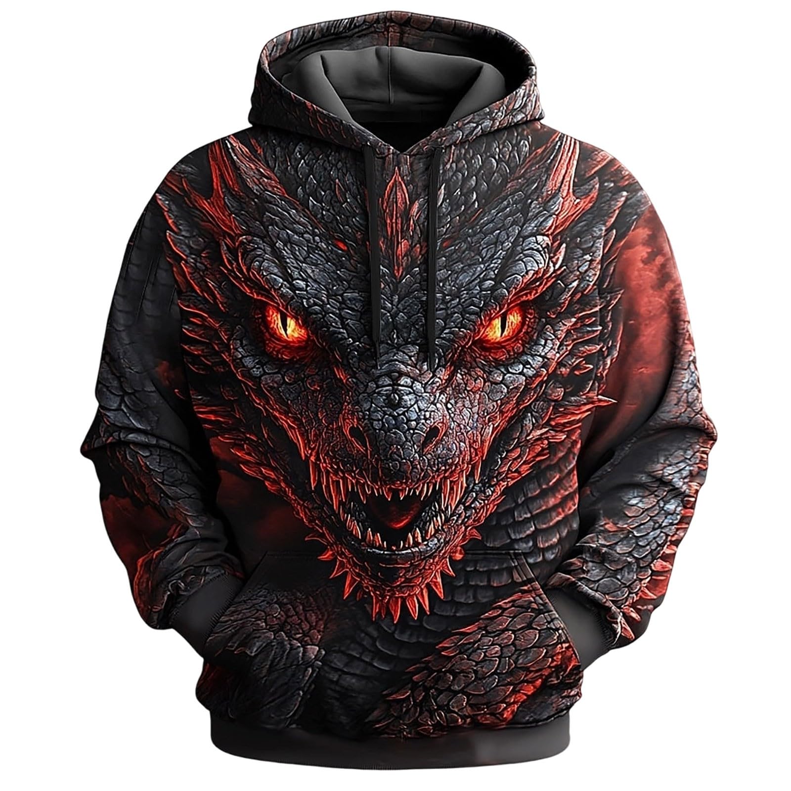 Pull décontracté doux et sweat à capuche imprimé hiver - 5