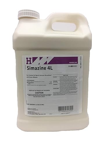 Herbicida de preemergencia Simazine 4L que controla una amplia gama de hierbas y malezas de hoja ancha. 2.5 galones