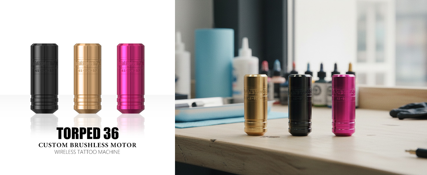 Amazon.com: Ambition Torped 36mm Rotary Tattoo Pen Machine with