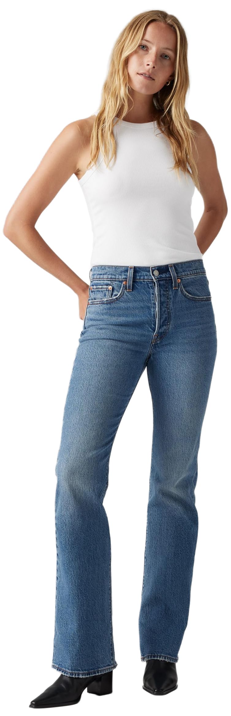 Levi's Wedgie Boot - Dżins Kobiety