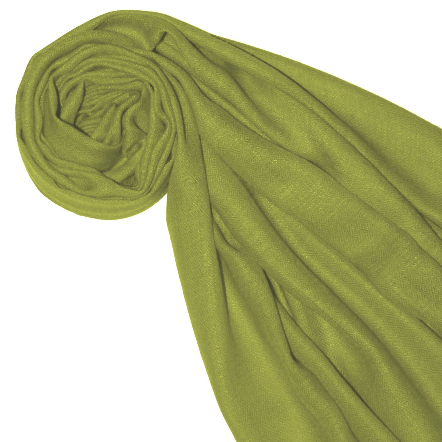 Lorenzo Cana Damenschal Pashmina Schal Schaltuch 100% Kaschmir Kaschmirschal Kaschmirtuch Frauenschal Grün 78568