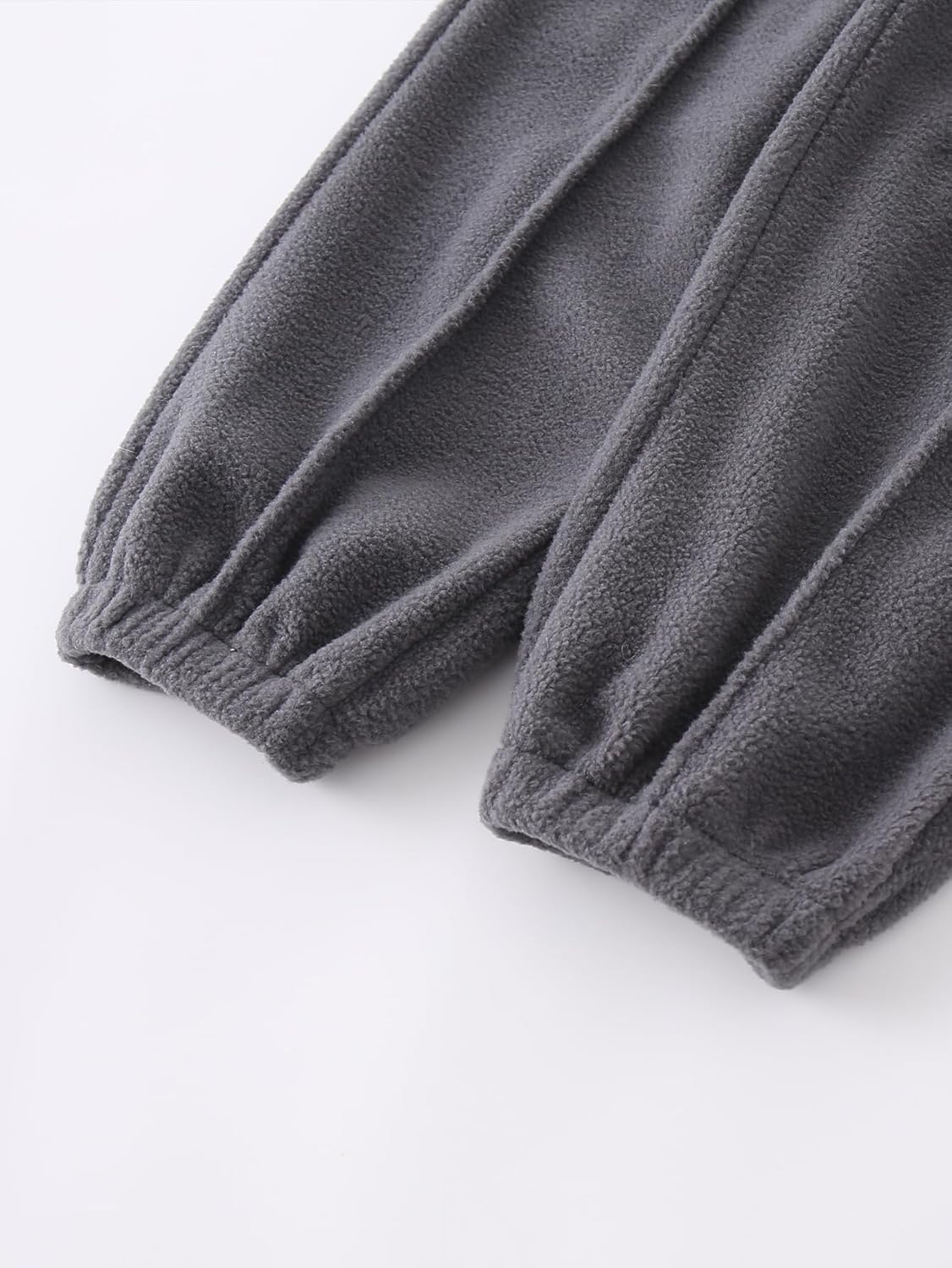 2 Pieces Boy's Half Zip Fleece Pullover Long Sleeve Hoodies and Jogger Pants Winter Outfit Set 3-12Y - Image 6