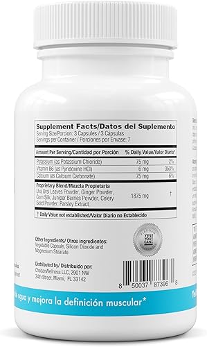 Miniatura 7 de Yes You Can! Water Lipo Diurético natural, limpieza de hierbas con electrolitos, vitaminas y minerales, fabricado con Uva Ursi, bayas de enebro,