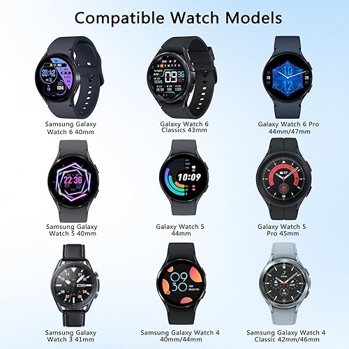 Miniatura 6 de Correas grabadas de leopardo sin brecha compatibles con Samsung Galaxy Watch 654 Band 1.575 in 1.732 in, Watch 6 1.850 in 1.693 in, 5 Pro 1.772 in,