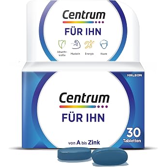 Centrum For Him, Premium Micronutrient Supplement, Specially for Men, Vitamins, Minerals, Trace Elements, 1 x 30 Tablets