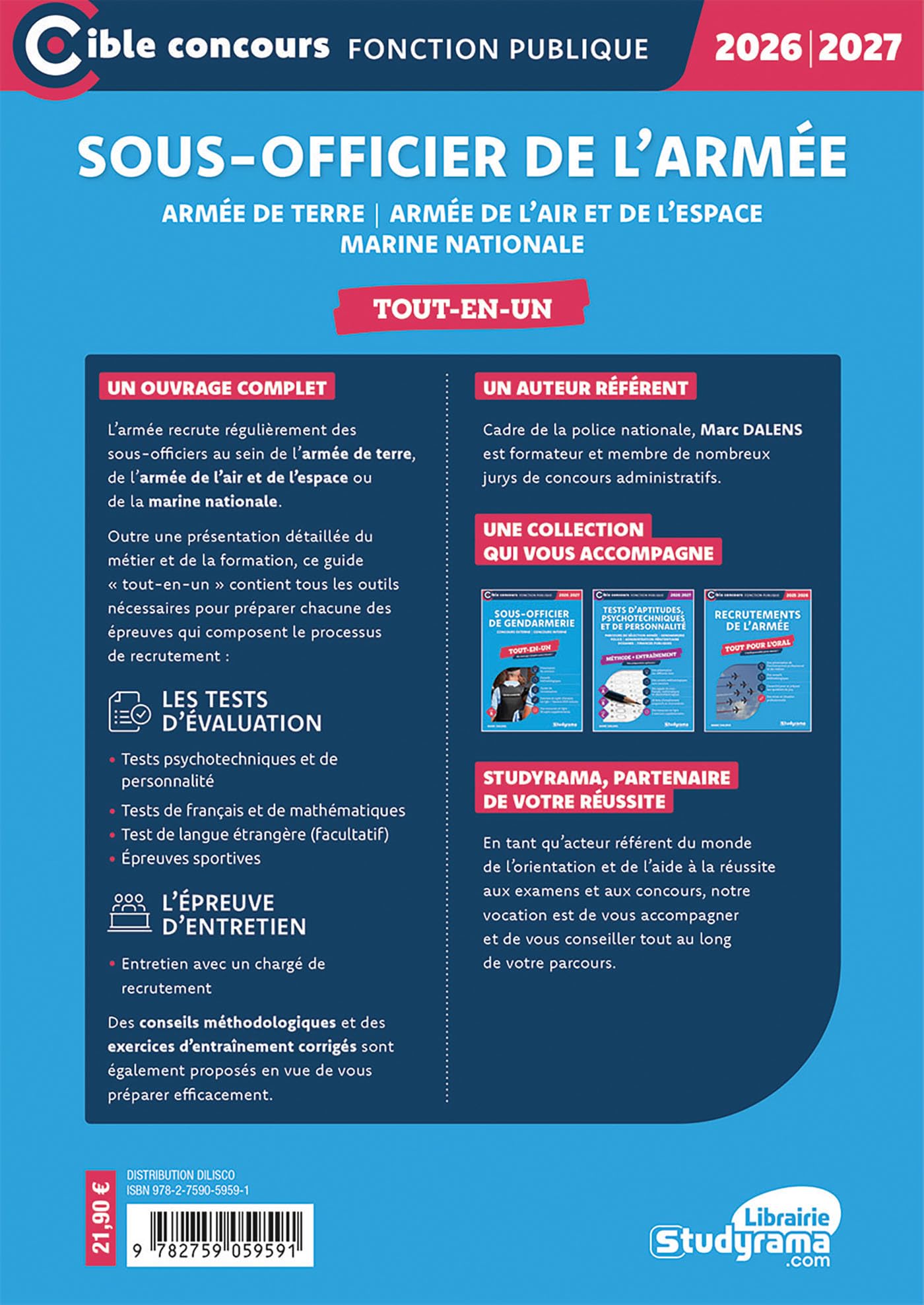 Sous-officier de l'armée – armée de terre – armée de l'air et de l'espace – marine nationale – Tout-en-un