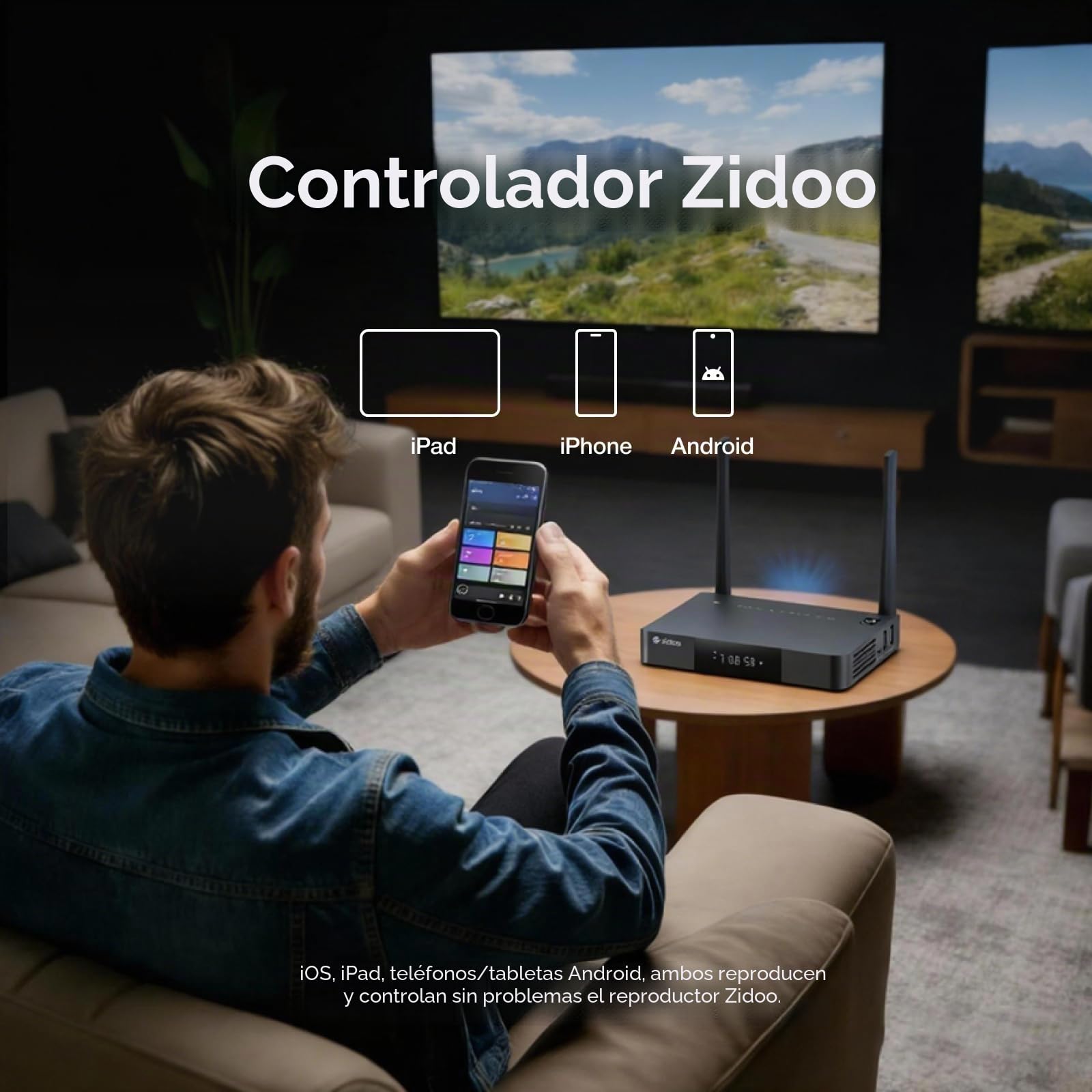 zidoo Reproductor Multimedia Z9X 8K HDR, Android 11 OS, procesador Amlogic S928X-K 6G+64G, Motor de Video VPU y Motor de Imagen VS10, BLU-Ray 4K Ultra HD, BDMV/ISO, para reproducción de Video y Audio