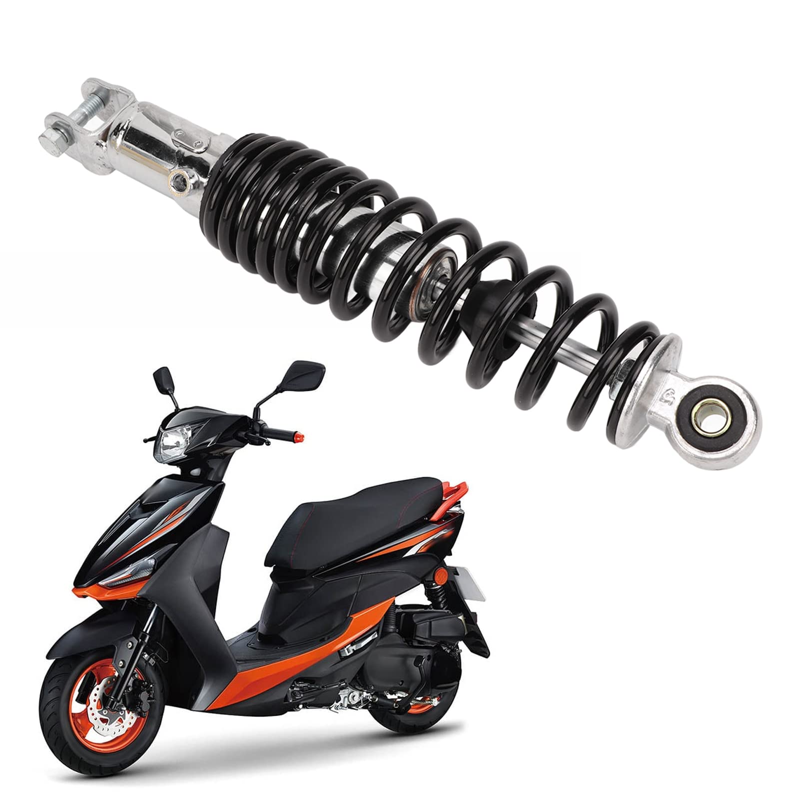Ammortizzatore Posteriore Accessori Scooter 300MM 3000LB per JOG 100 Nero Moto
