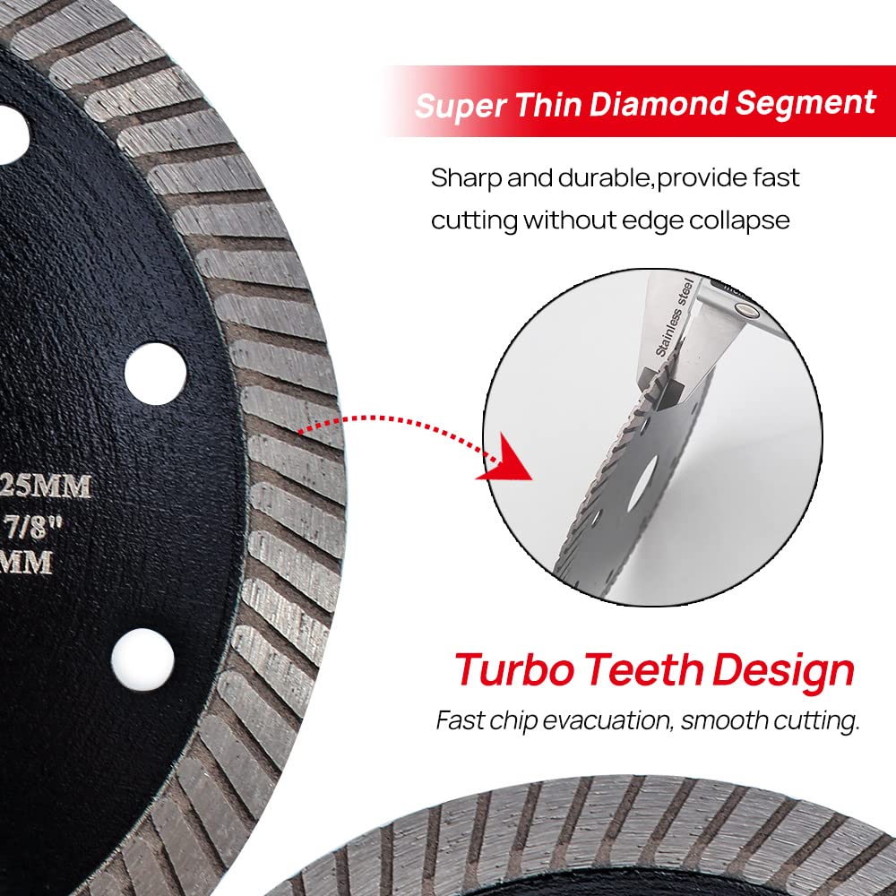 DT-DIATOOL Diamant Trennscheibe 2 Stücke 250 mm x 25,4 mm/20