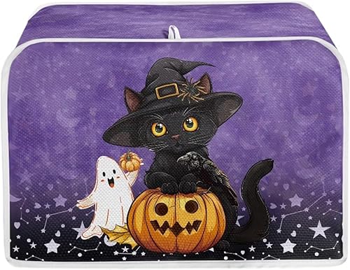 Vista 14 de Cubierta para tostadora de cocina, protector para hornear se adapta a la mayoría de tostadoras estándar de 4 rebanadas, mantiene la tostadora libre