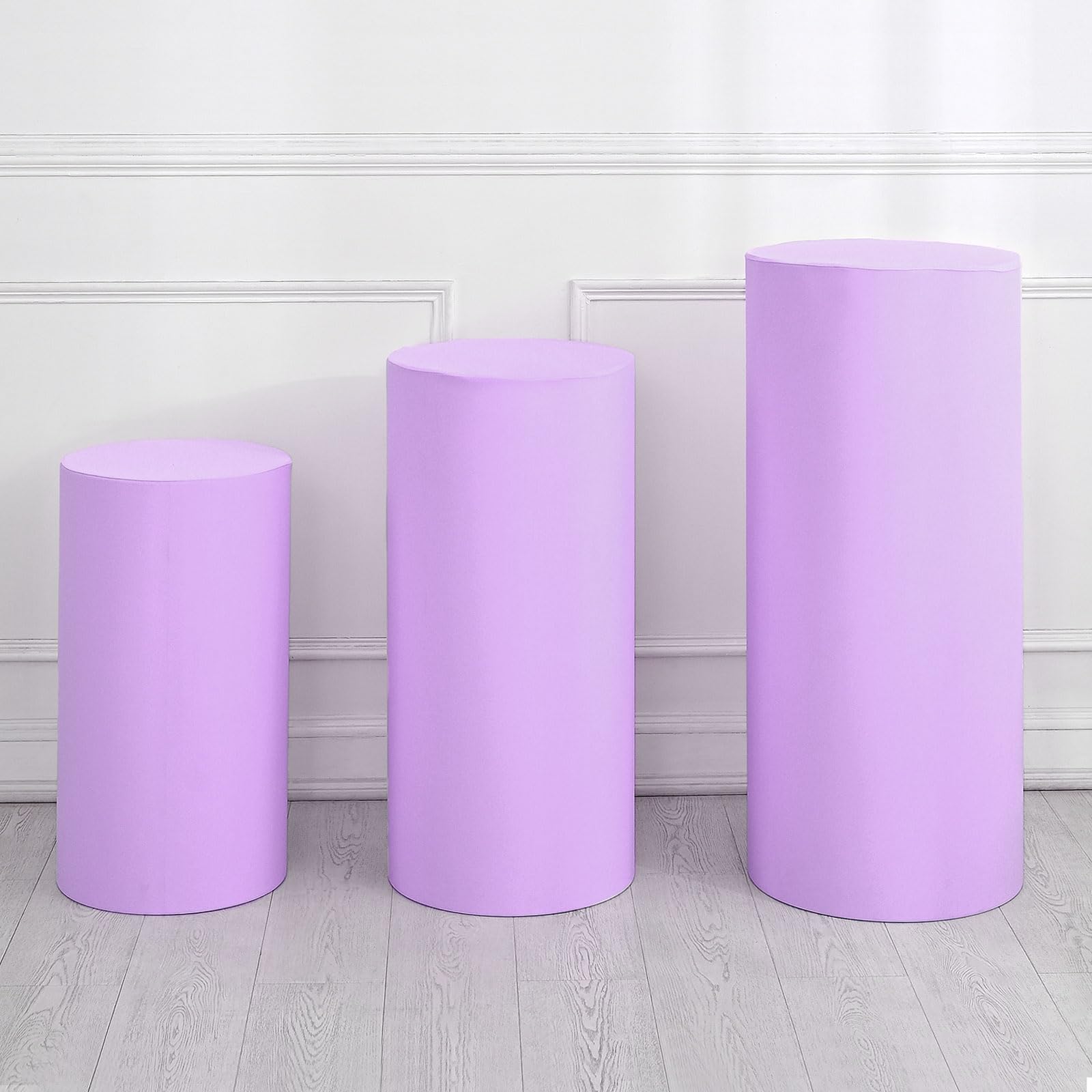 Housse de support en élasthanne violet clair uxcell Lot de 3 taille L pour arche de fête