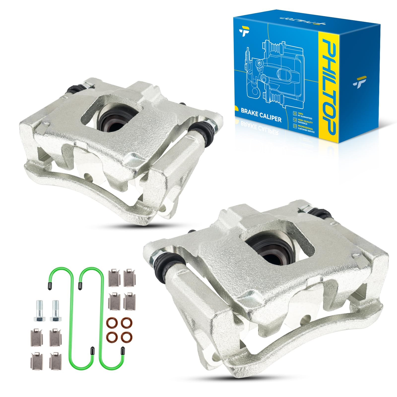 PHILTOP Rear Brake Caliper for Jeep Wrangler, Liberty &amp; Dodge Nitro