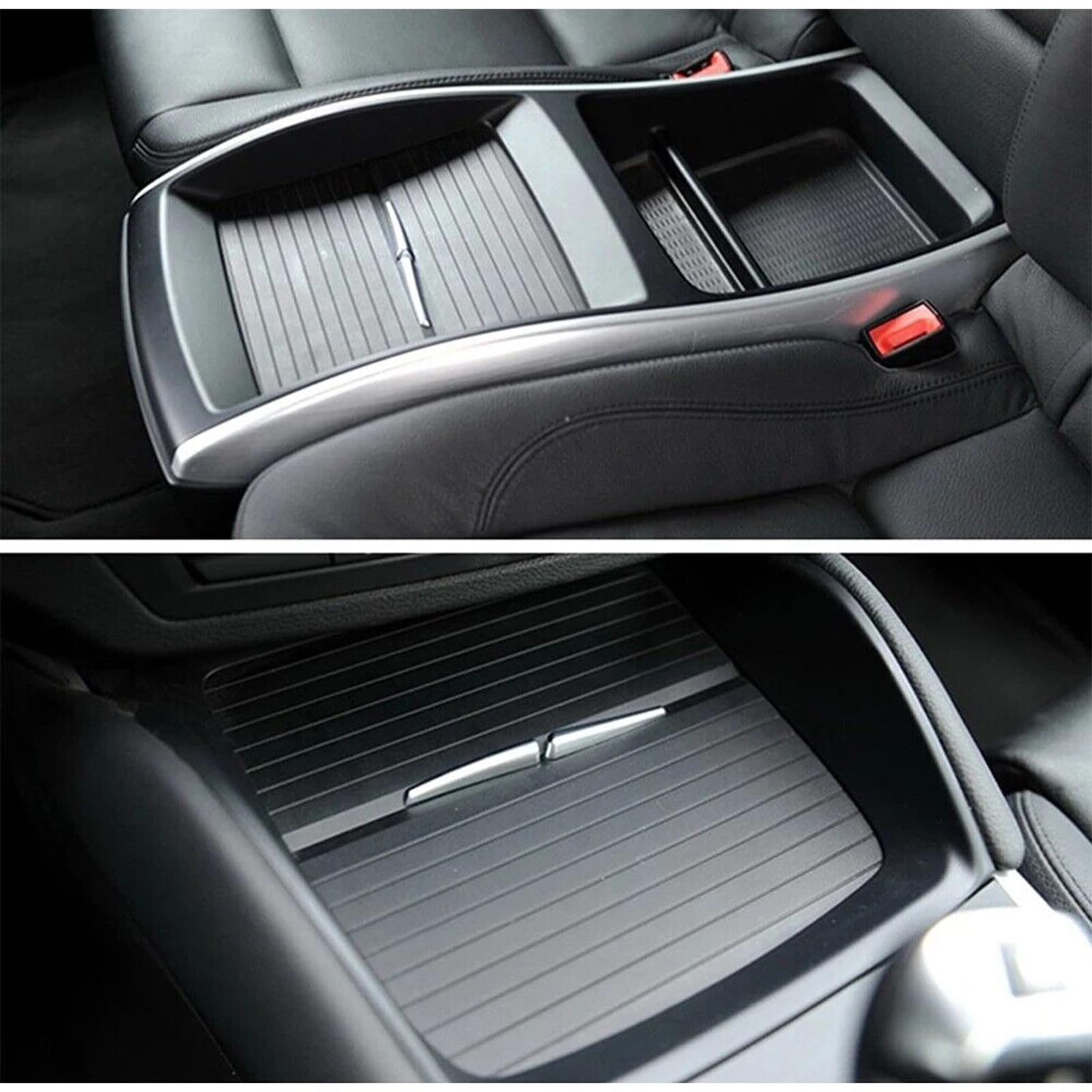 51166954943 Couvercle de Store Enrouleur pour Console Centrale Porte-gobelet intérieur de voiture Compatible avec BMW X5 X6 E70 E71 E72 2007 - 2014