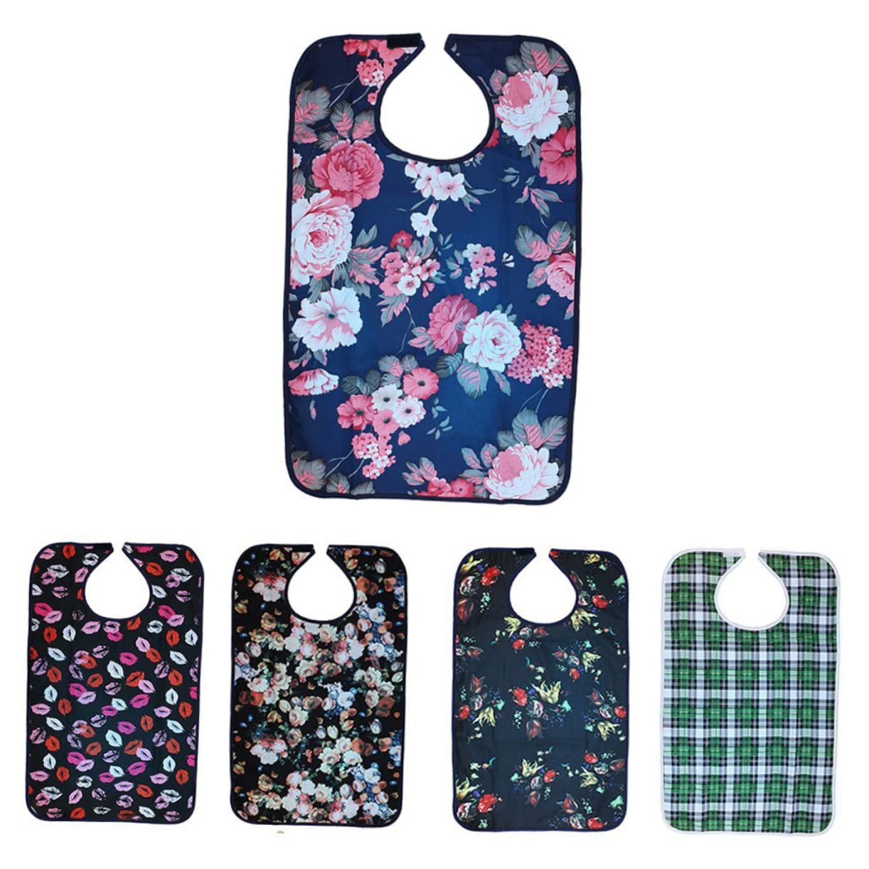 FRCOLOR babero adulto adultos delantales protector babero de baberos babero a la hora de comer babero impermeable para las comidas delantal de ayuda para adulto