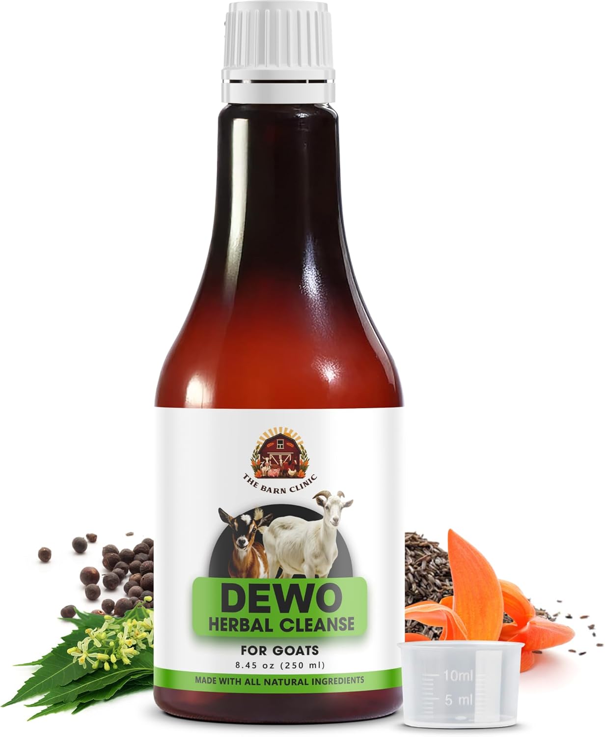 Dewo Goat Gut Cleanse, Natural Broad Spectrum Intestinal Defense, Goat's Feed Supplement, Digestive Support for Goats, Herbal Cleanse for Goats