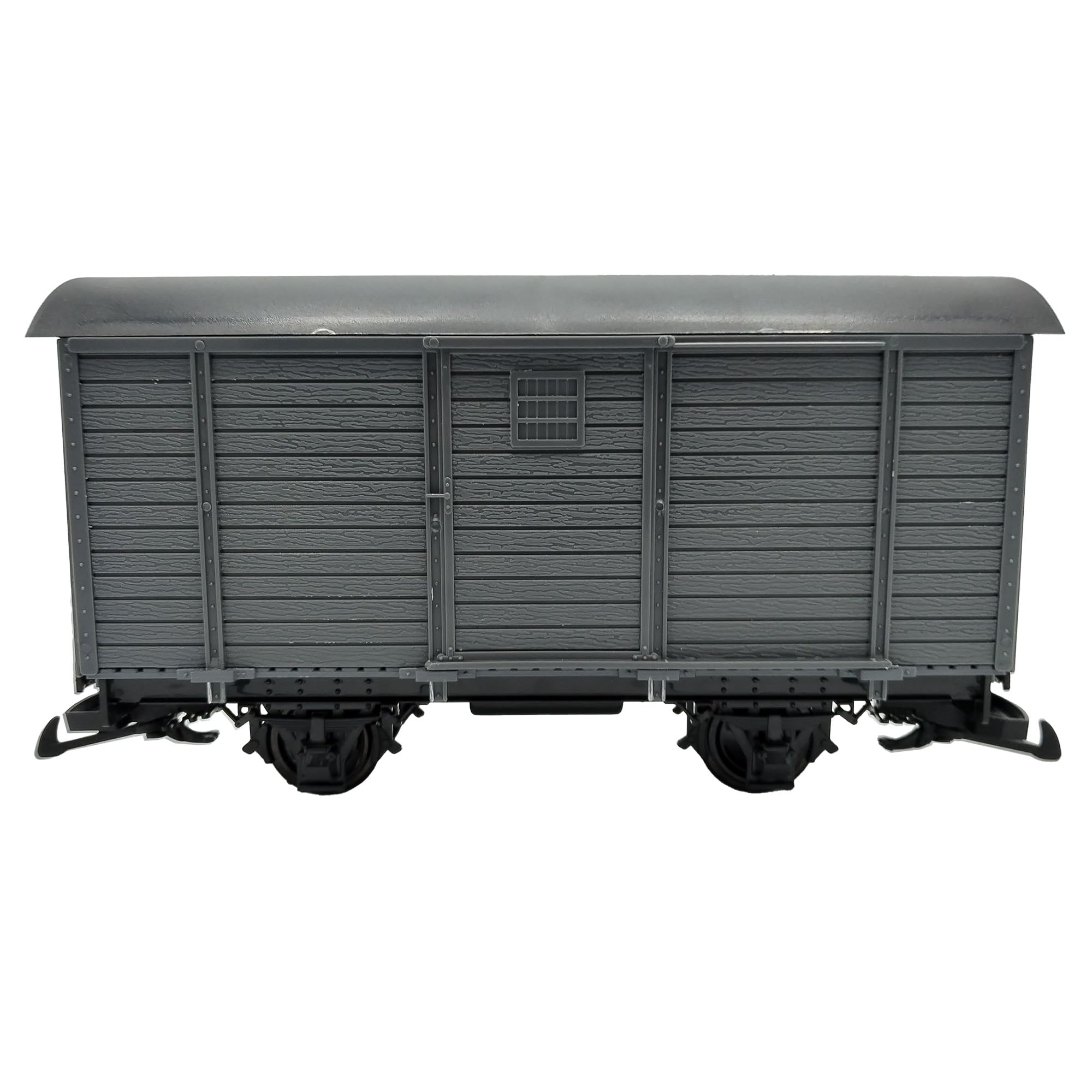 Gedeckter Güterwagen grau - Selbstbauwagen/Bausatzwagen - Gartenbahn Spur G