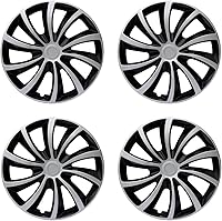 Vista 28 de Tapacubos de repuesto universal R14 para llanta, accesorios exteriores de material ABS, accesorios exteriores a presión para automóvil, camión, SUV