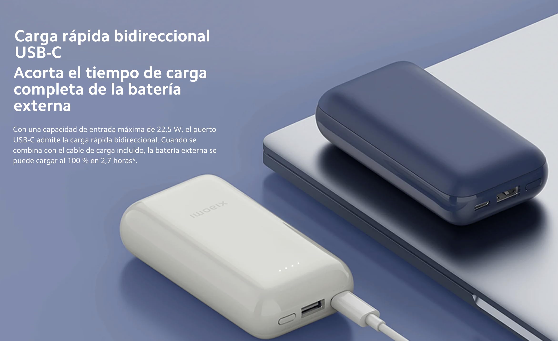 Xiaomi Power Bank 33W 10000 MAh Pocket Edition Pro – Blu, Ricarica Rapida E Wireless, Portatile