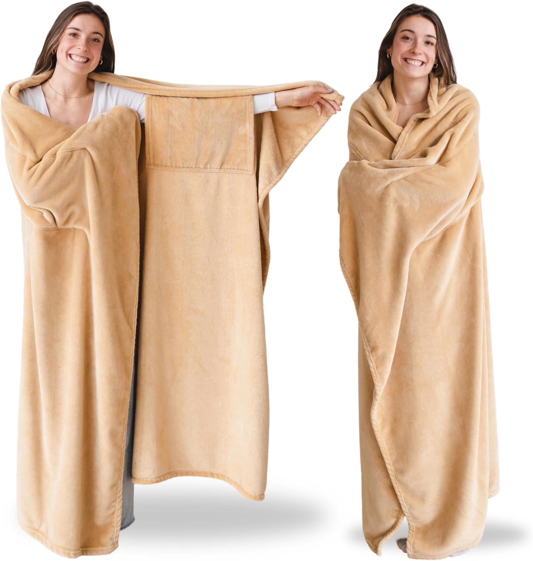 Super Blanky Wearable Blankets for Women, Adult Wearable Blanket Men, Mother's Day Gifts for Her, Wife Birthday Gift Ideas