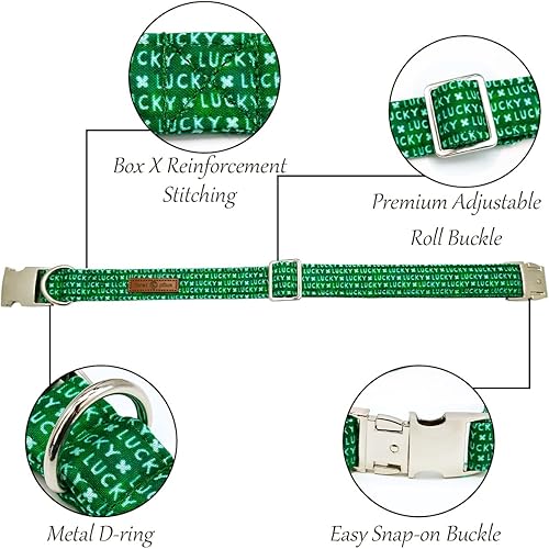 Miniatura 7 de Lionet Paws Collar de perro para el día de Pascua con pajarita collar de lazo para perro con hebilla de metal para perros collar de perro ajustable