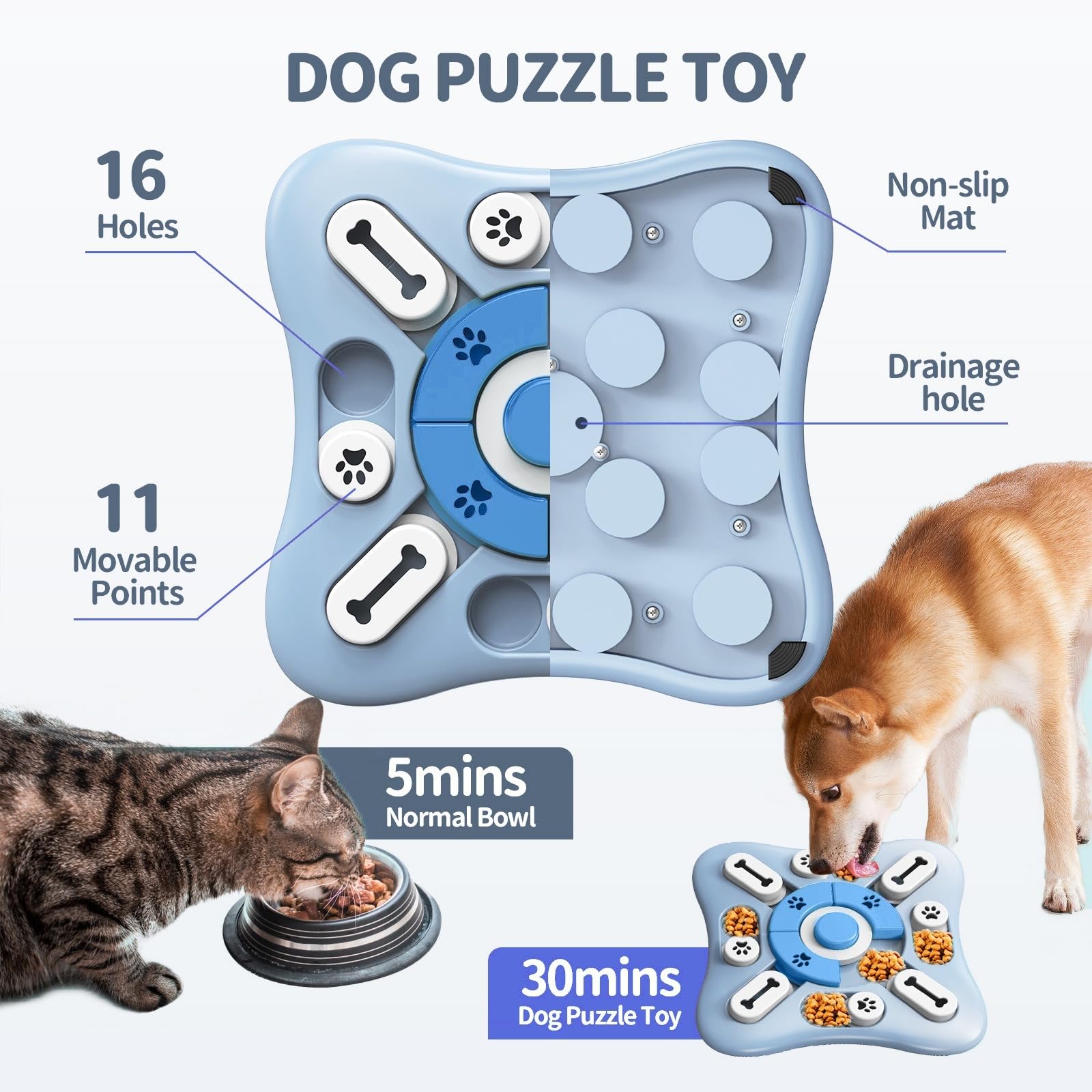 Juguetes de rompecabezas para mascotas, juguetes para gatos y perros de Amazon, pueden producir sonido como juguetes para mascotas