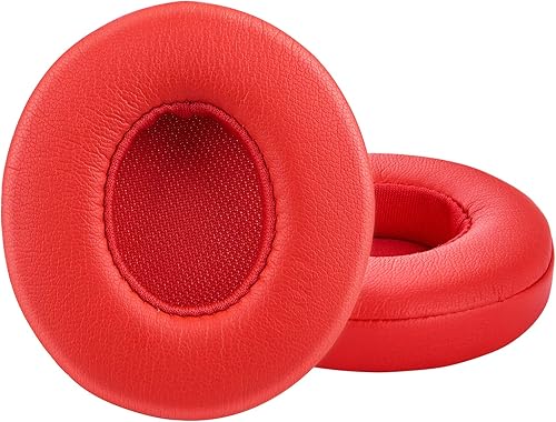 Almohadillas profesionales de repuesto para auriculares Beats Solo 2 y Solo 3 inalámbricos, piel de proteína suave, espuma viscoelástica de