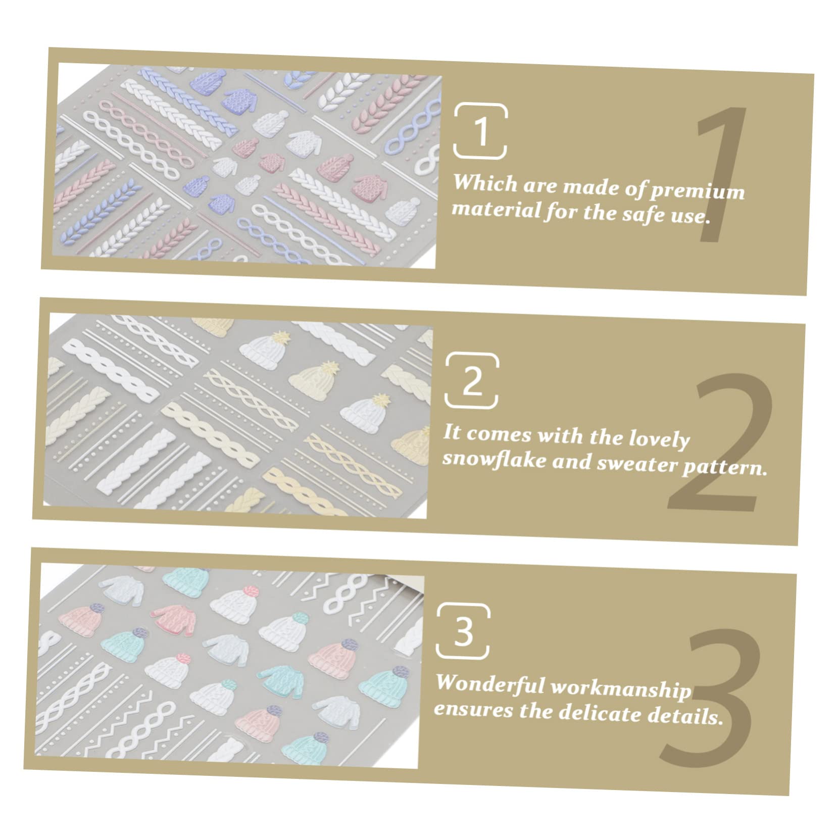 12 Set Di Adesivi Per Unghie A Forma Di Fiocco Di Neve Per Ragazze A Tema Natalizio Decalcomanie Decorative Per Manicure