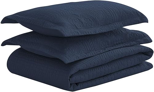 Miniatura 3 de Basic Choice - Juego de ropa de cama acolchada de 3 piezas, incluye colcha y fundas de almohada