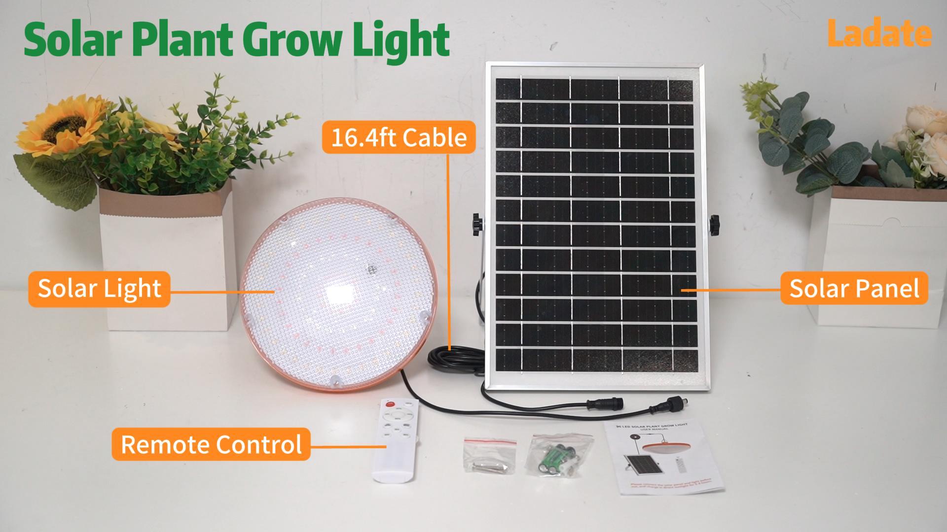 Amazon.com : Ladate 96 LED Solar Grow Lights Battery Powered, Full