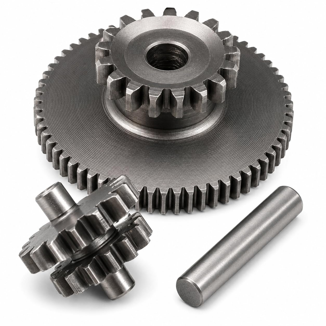 17T Starter Reduction Gear Kit Compatible with 150cc 200cc 250cc Motorcycle ATV Quad Dirt Bike Engine, Electric Start Gear Replacement for CG125 CG200 CG250 Motor, Steel Engine Starter Gear Assembly