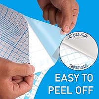 Vista 5 de Chell Rollo de papel de contacto transparente para libros, 17.5 pulgadas x 5 pies, papel protector de cubierta de libros autoadhesivo transparente